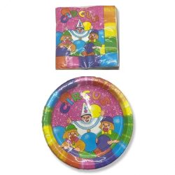 Party Plates and Napkins Set Circus