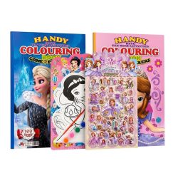Disney Coloring Books and Stickers Set for For Girls