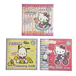 Children's Coloring Book, 20 Pages, Pochacco and Hello Kitty