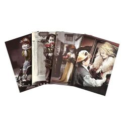 Children's Notebook Printed With Children's Characters, A5 Size, Ruled, 4 Pieces