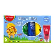 KEYROAD Finger Paints 6 Colors, 60ml Squeeze Tubes, Washable