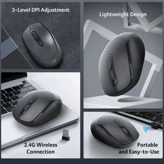 Wireless Mouse ACER OMR267 Black 2.4G Wireless Mouse ACER OMR267 Black 2.4G