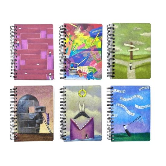 Spiral Notebook Einglish A5 200 Sheets Assorted Designs