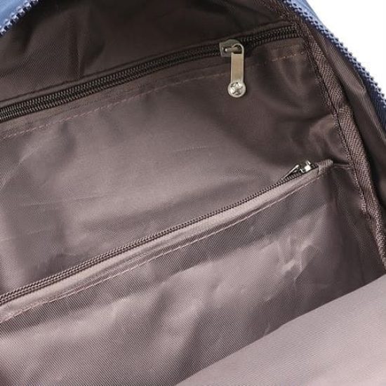 شنطة ظهر صغيرة ب 4 سحابات وجيبين جانبيين سادة اسود