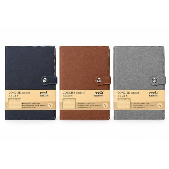 Business Notebook With Magnetic Closure Premium Leather B5 size Various Colors 80gsm Cream Paper