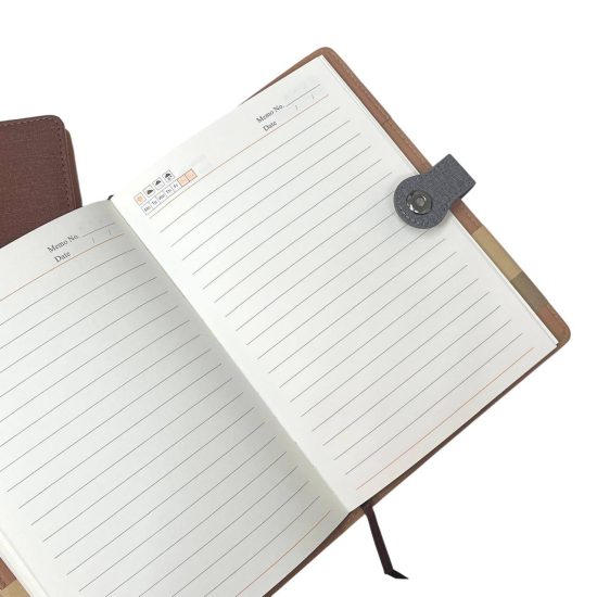 Business Notebook With Magnetic Closure Premium Leather B5 size Various Colors 80gsm Cream Paper