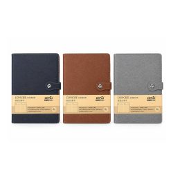 Business Notebook With Magnetic Closure Premium Leather A5 size Various Colors 80gsm Cream Paper
