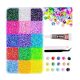 Box of 15-Color Rhinestone Crystals, Including Glue, Tweezers, and a Wax Pen
