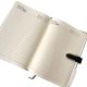 Business Notebook With an Arrow-Shaped Magnetic Closure Premium Leather B5 size Black 80gsm Cream Paper