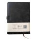 Business Notebook With an Arrow-Shaped Magnetic Closure Premium Leather B5 size Black 80gsm Cream Paper