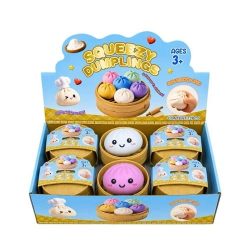 Squishy for Kids Dumbling shaped like several random colors 