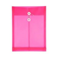 Clear Plastic Document Folder with a Drawstring Closure  A4, Various Colors Trident