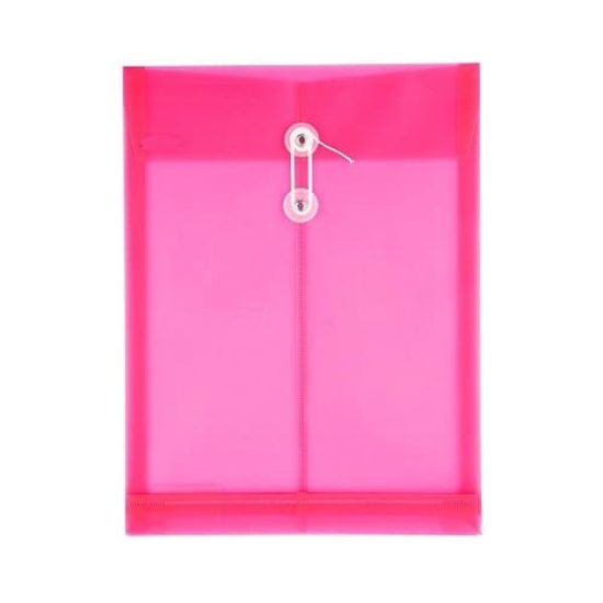 Clear Plastic Document Folder with a Drawstring Closure  A4, Various Colors Trident
