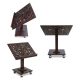 Wooden Quran Stand with Carved Decorations and Wheels for Floor Use SIMBA Wooden Quran Stand with Carved Decorations and Wheels for Floor Use SIMBA