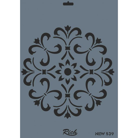 استنسل للأعمال الفنية  25×35سم ريتش 539