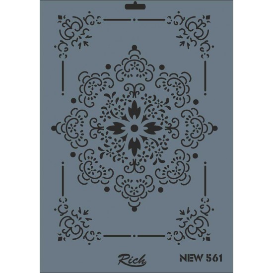 استنسل للأعمال الفنية  25×35سم ريتش 561