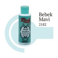 Multi Surface Professional Satin Acrylic Bebek Mavi Blue 2182 RICH 130 ml