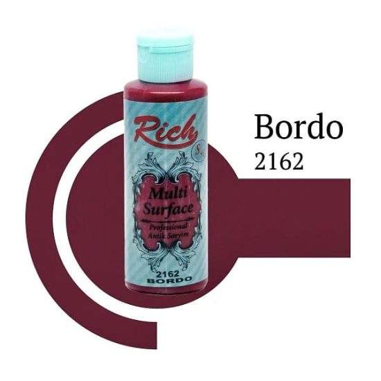 Multi Surface Professional Satin Acrylic Bordo Maroon 2162 RICH 130 ml