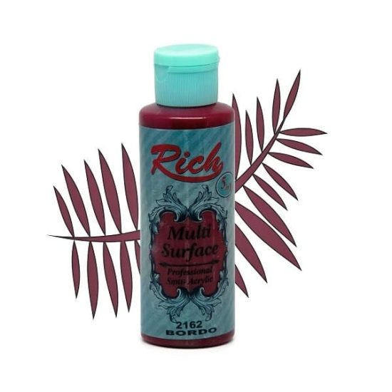 Multi Surface Professional Satin Acrylic Bordo Maroon 2162 RICH 130 ml