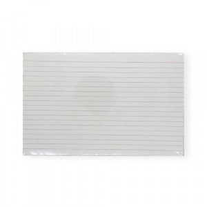 Record Cards 8x5 inch 100 Sheet White Ruled