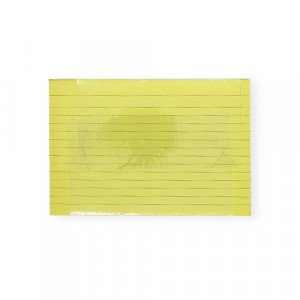 Record Cards 6x4 inch 100 Sheet Yellow Ruled