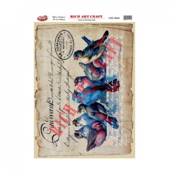 ورق أرز للأعمال الفنية 8024 ريتش 29×41 سم
