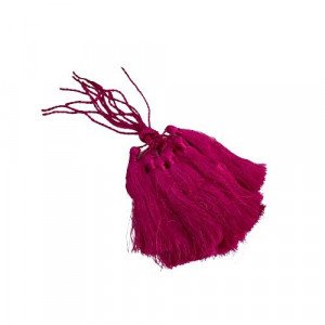 A Set Of Fuchsia Tassel12 Pieces