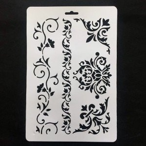 Stencil Of Artwork Motifs KEEP SMILING A4