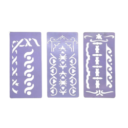 group Stencil Of Artwork Motifs 20×9.5 cm