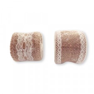 Gunny Rope Brown And White Width 5cm