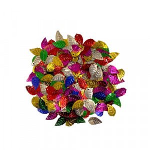 Colorful Sequins Tree Leafs Shapes