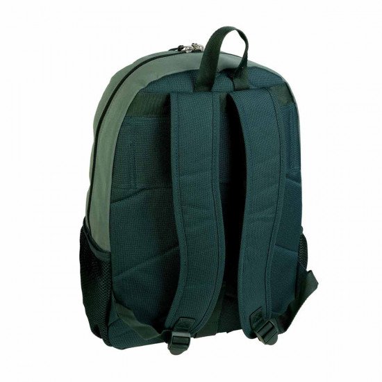 شنطة مدرسية X SPORTS سحاب 36x45 سم زيتي وتركواز 