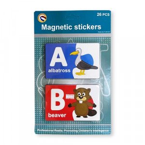English alphabet cards with magnet