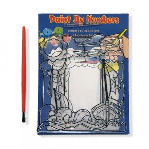  picture frame plastic transparent for coloring Small with brush