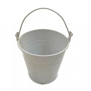  Pen Holder Matel Bucket Shape Assorted Colors 
