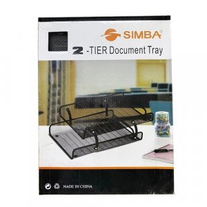 Document Tray SIMBA Silver 2 Tray Movable  Metal