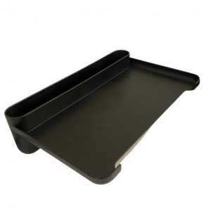 Office Paper Base And Extra Holder 23 x 35 x 9 TENEX Plastic Black