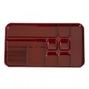 A Rectangle Stationery Base TENEX Plastic Burgundy