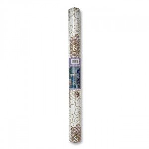 Printed Adhesive Roll White with Golden Roses SIMBA 8 yard