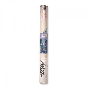 Printed Adhesive Roll Beige black and orange tree leaves SIMBA 8 yard