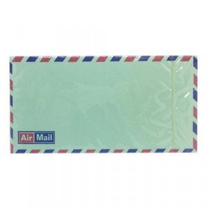 Air Mail Envelopes Green 10X21 cm 25 Pcs