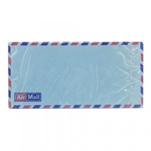 Air Mail Envelopes Blue 10X21 cm 25 Pcs