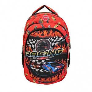  School Bag 45x33 cm cars Red