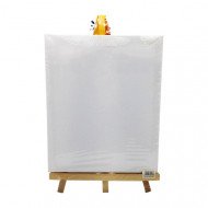 لوحة رسم كانفس مستطيل 25x30 سم مع استاند خشب ابيض