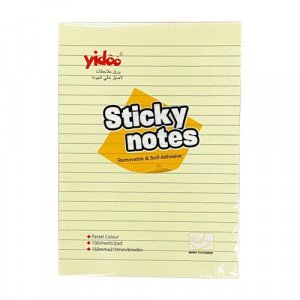 Sticky Notes yellow lined 150x210 mm 