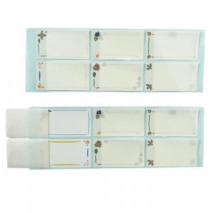 Little Name Stickers Transparent Cover Flowers