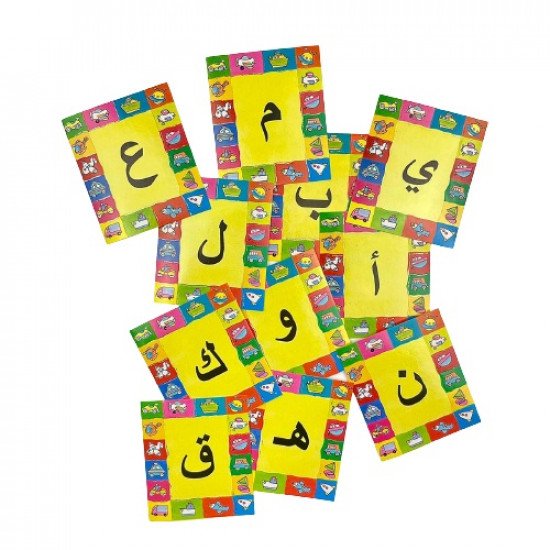 ملصقات تعليمية للحروف الهجائية 4 مجموعات متنوعة