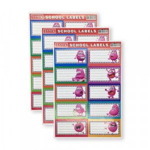 School Labels TANEX 10 Pcs cartoon Jelly Photo