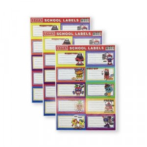 School Labels TANEX 10 Pcs Fruits cartoon 