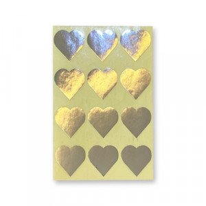 Office Label TANEX Hearts Silver 31×31 mm